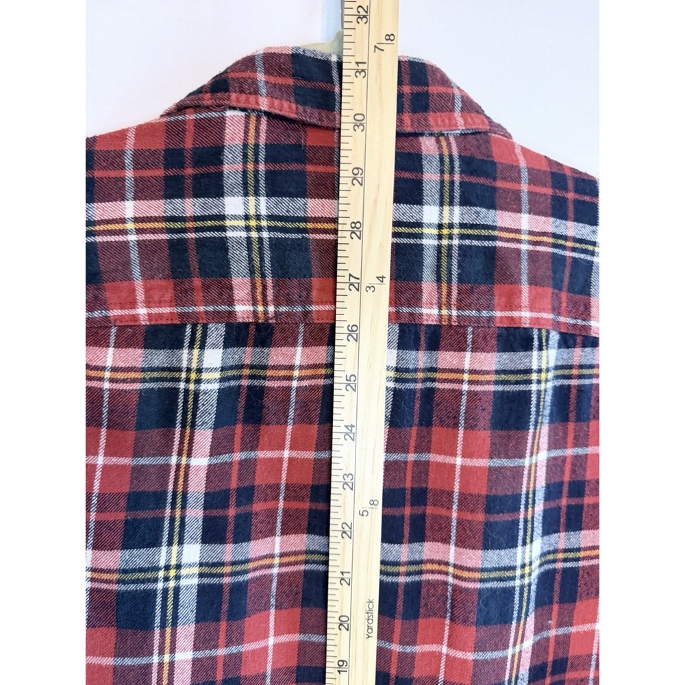 Urban Pipeline Shirt Mens Large Red Plaid Button Down Cotton Flannel Casual - Picture 11 of 11